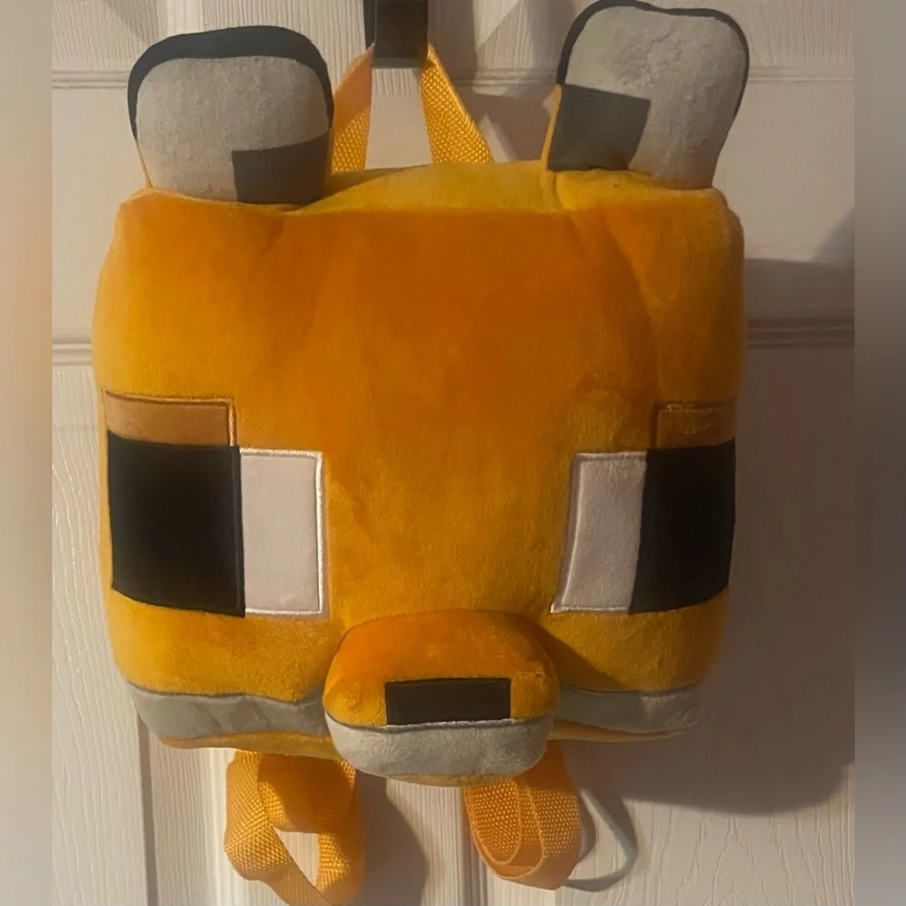 Minecraft‎ Fox Plush Mini Backpack Kids Orange Character Bag NWT